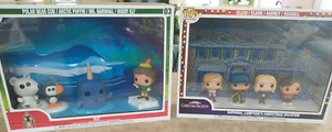 2 Funko Pop Moment Deluxe Sets Christmas Vacation Clark + Elf Scenes Characters - Picture 1 of 3