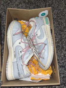 Nike Dunk Low OFF-WHITE ‘Lot 9 Of 50’ Men’s Size 7.5 / Women’s 9 DM1602-109 NEW - Picture 1 of 7