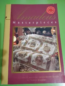 Amadeus Masterpieces Book By Jenny Haskins ~Machine Embroidery Quilts NEW - Picture 1 of 4