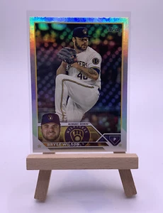 2023 Topps Series 2 Bryse Wilson Milwaukee Brewers #383 Rainbow Foil - Picture 1 of 2