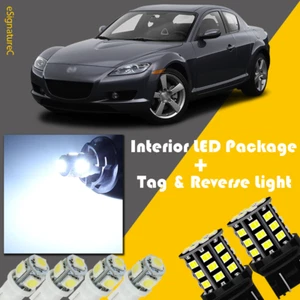 12 x LED blanco interior + paquete de luz de marcha atrás para Mazda RX8 2004-2008 + HERRAMIENTA - Imagen 1 de 8