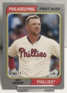Rhys Hoskins Phillies 2020 Topps Archives Silver #62/99 - Imagen 1 de 2
