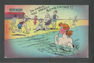 1947 Cartolina Umorismo Mable Hai dimenticato qualcosa il tuo costume da bagno - Foto 1 di 1