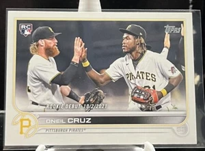 2022 Topps Update US113 Oneil Cruz Rookie Debut RC Pirates FREE & FAST Shipping - Picture 1 of 2