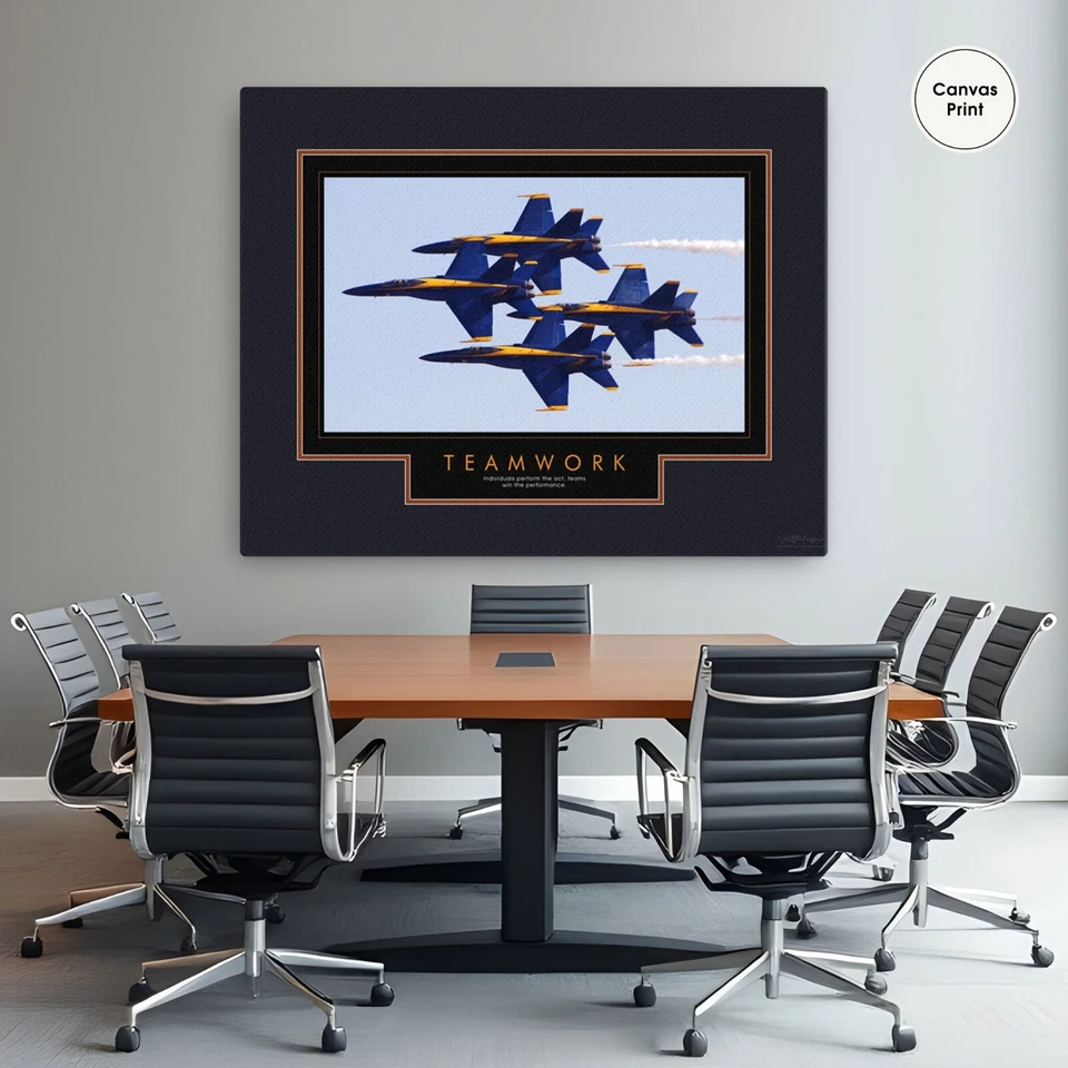 Pôster motivacional, trabalho em equipe, arte de parede motivacional, citações motivacionais - Imagem 1 de 1