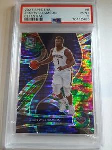 2021 Spectra Zion Williamson #8 CELESTIAL Prizm /99 - PSA 9 (POP 7) - Picture 1 of 3
