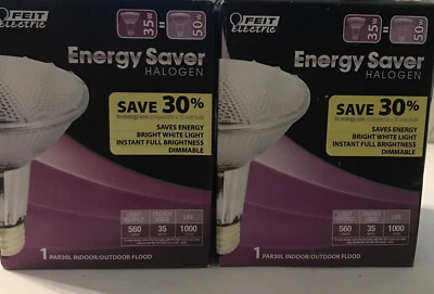 2-35 Watt PAR30L  Bulbs Model #35PAR30/L/QFL/ES New!DIMMABLE - Image 1 of 4