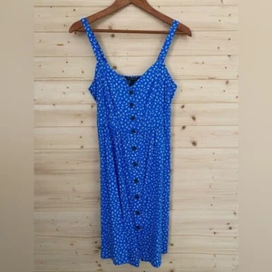 $70 NEW BANANA REPUBLIC XS Lightweight & Stylish Blue Floral Patterned Sundress - Picture 1 of 10