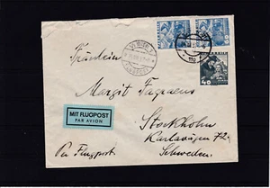 Flugpost Portorichtig 2. Gewichtsst. nach Schweden ANSEHEN - Bild 1 von 3