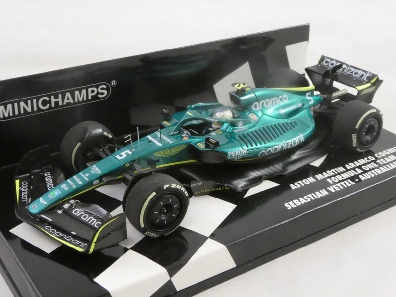 1 43 Minichamps 417220305 Aston Martin AMR22 Australia GP 2022 Vettel #5