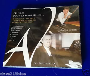 NEW SEALED CD Oeuvres Pour la Main Gauche Vol.5 Works for Left Hand Wittgenstein - Picture 1 of 1