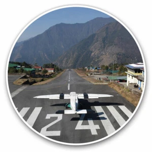 2 x Vinyl Stickers 30cm - Lukla Airport Khumbu Nepal Cool Gift #3432 - Afbeelding 1 van 9