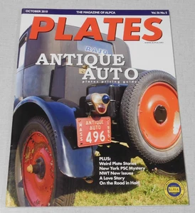 ALPCA PLATES magazine October 2010 Antique Auto license plates - Picture 1 of 1