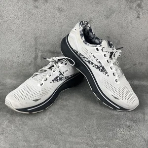 Brooks Ghost 15 Running Shoes Womens 11 White Ebony Oyster Grey Camo Sneakers - Picture 1 of 11