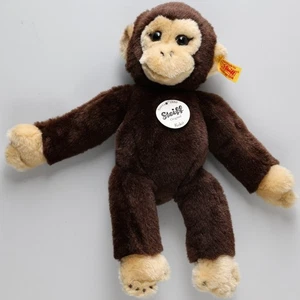 Mono chimpancé Steiff Koko de 10" con etiquetas - Imagen 1 de 3