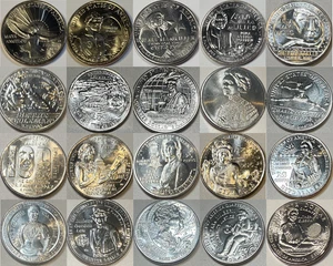 2022 - 2025 S American Women 20 Quarter COMPLETE BU Business Strike Set - Picture 1 of 2