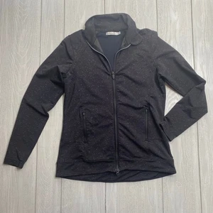 Peter Millar Damen schwarz Space-dyed Reißverschluss Katy Jacke Größe Medium - Bild 1 von 9