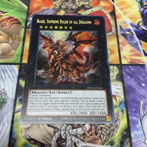 1x (M/NM) Blaze, Supreme Ruler of all Dragons MP25-EN146 Secret Rare 1st Ed. - Bild 1 von 4