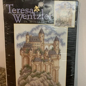 Teresa Wentzler In Miniature Castle Ridge Design Size 5x7 Cross Stitch Rare - Picture 1 of 6