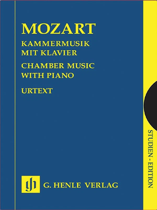Study Score for Mozart Chamber Music with Piano Classical Henle Urtext 7x10 Book - Image 1 of 1
