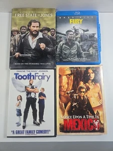 Menge 4 Action- & Familienfilme - Fury (Blu-ray), Free State of Jones, Tooth... - Bild 1 von 6