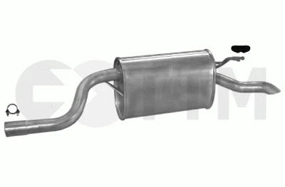 BFC FIAT PUNTO II BERLINE 3/5 PORTES 1.2 60/80cV 1999-2009 Silencieux Arriere+