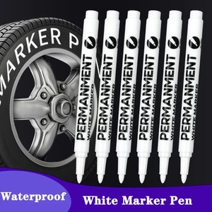 Feine Spitze Farbmarker Wasserdicht Markerstift Weißer Farbstift DIY Malerei - Picture 1 of 14