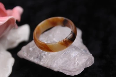 Vintage Stein Achat Ring Große 61 (19,4 mm) - Bild 1 von 3