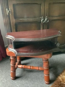SMALL WOODEN TELEPHONE SHELF 17.5” LONG 21” WIDE - Picture 1 of 12