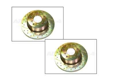 Land Rover Front Discovery 2 99-04 Drilled Brake Rotor Disc Set SDB000380CDG - Image 1 of 2