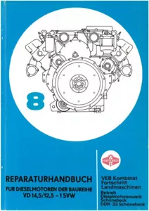 302092 Reparatur Motor 8 VD 14,5 / 12,5 - 1 SVW Schönebeck Reparaturhandbuch - Bild 1 von 5