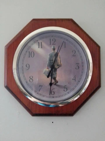 Thomas Kincaid Wood 10" Wall Clock Heading Home Cover