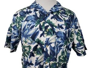 Chaps Mens Hawaiian Shirt Sz XL Button Up Short Sleeve Floral Design Multicolor - Picture 1 of 10