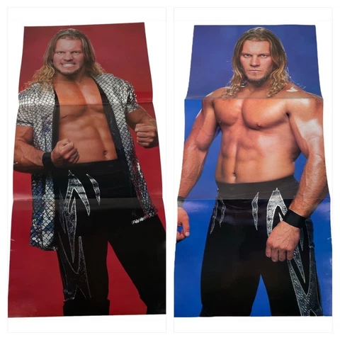 Chris Jericho Y2J Poster Double Sided WWF WWE Magazine Wrestling AEW WCW Cover