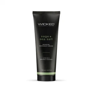 Wicked Sage and Sea Salt Scented Sensual Massage Cream 4oz - Picture 1 of 2