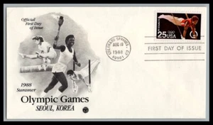 US FDC # 2380 25c Olympics, 1988 ArtCraft / PCS 1988, 9p2670 - Picture 1 of 1