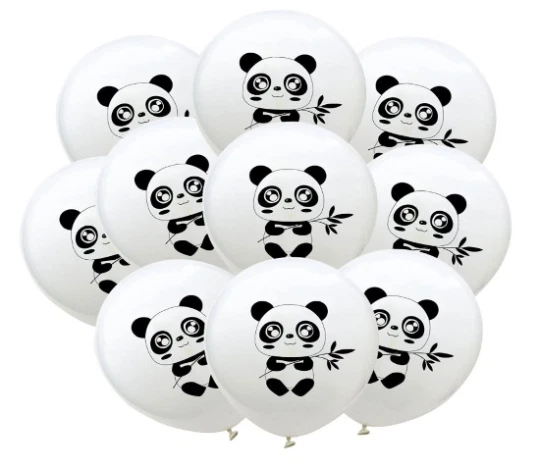 12 Globos Panda, Baby Panda Bambú Tema Fiesta de Cumpleaños 12" Foto 1 de 1