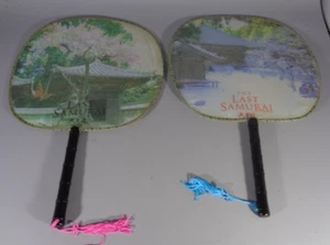 2003 Warner Bros The Last Samurai 2 Silk Paddles (Hand Fans) - Picture 1 of 5