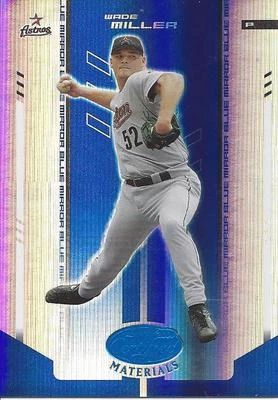 2004 Leaf Certified Materials Mirror Blue Wade Miller 189 Astros 24/50 - Image 1 of 2