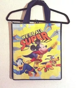 "Disney Geschenk Tragetasche Tasche Einkaufen Lebensmittel ""Wir sind alle Super Mickey wiederverwendbar 15"" x 13" - Bild 1 von 2