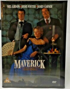 Maverick [1994] (DVD) Mel Gibson, Jodie Foster, James Garner, Graham Greene