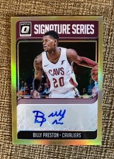 2018-19 Panini Donruss Optic Signature Series Gold /10 Billy Preston Rookie Auto