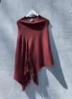 Jean Paul Gaultier Featherweight Ribbed Silk/Wool Poncho