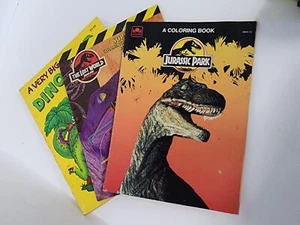Jurassic Park Coloring Books Dinosaurs Vintage 1993 - Picture 1 of 14