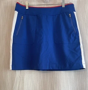 LRL Ralph Lauren Active Damen Rock blau Taschen Golf Tennis Petite Med NEU - Bild 1 von 10