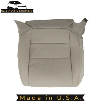 2007 2008 For Acura TL Driver Bottom Leather Replacement Seat Cover Taupe - Image 1 of 4