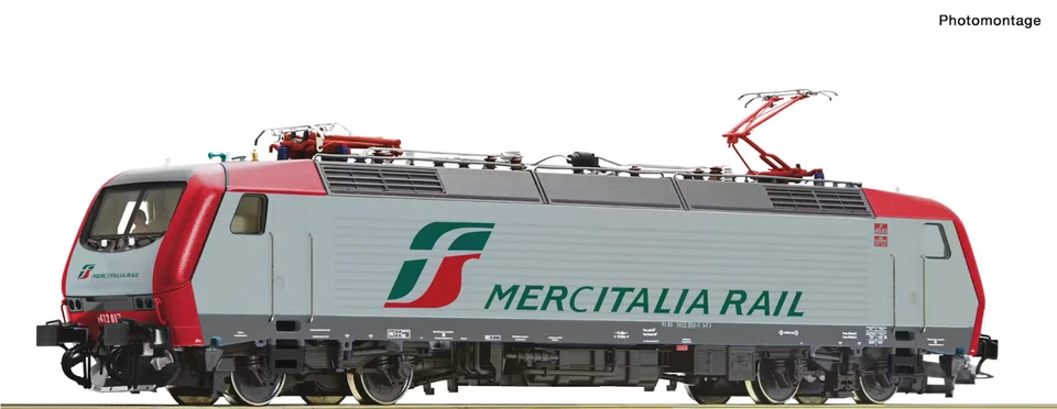 Roco 70465 E412 013 Mercitalia Rail Silver/Grey With Headbands Red DCC Sound - Image 1 of 1