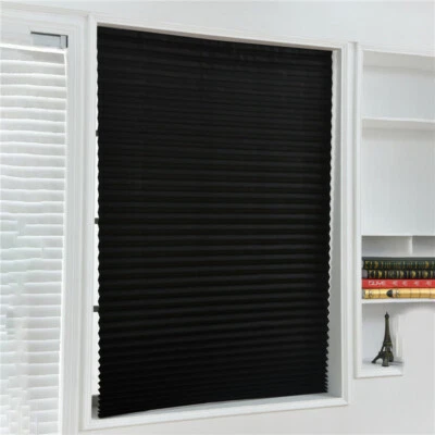 Sun Shade Window Covers Pleated Curtain Living Room Balcony Bedroom Blinds FY - Image 1 of 4