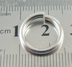 Lote 2MMx15MM Acero inoxidable sólido Sierra cortada Anillos de salto abiertos DIY Jewelry Hallazgos - Imagen 1 de 7