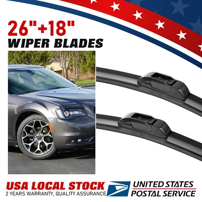 For 2010-2015 Subaru Legacy & Outback J-HOOK 26" & 18" All weather Wiper Blades - Image 1 of 4